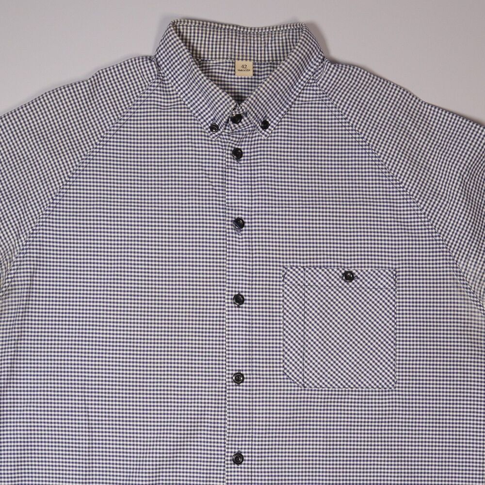 Freeman Seattle Loveless Short Sleeve Shirt Made In USA Mens 42 XL